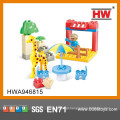 Novo produto inteligência edifício tijolo conjunto DIY Zoo Animal Set Toy